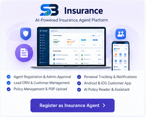 SB Insurance - AI Powered Insurance Agent Software